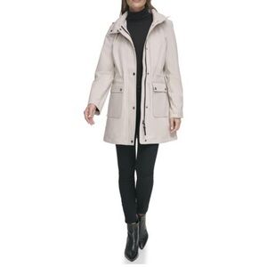 DKNY Women's Cream Utility Jacket